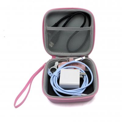 Portable charger cable organizer case